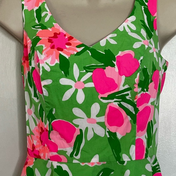 Lilly Pulitzer Sz 0 cotton flower floral dress - Picture 4 of 14